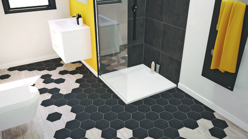 Receveur de Douche Résine de Synthèse Spirit blanc 90x90